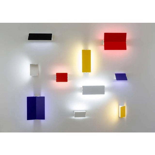 Large Charlotte Perriand 'Applique à Volet Pivotant Plié' Wall Light in Yellow For Sale - Image 12 of 12