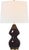 Transitional Thomas O'Brien by Visual Comfort Signature Noppon 30" Table Lamp in Black Caviar with Linen Shade For Sale - Image 3 of 3
