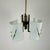 Gold Mid-Century Three Arm Pendant Light, Italy, 1960s For Sale - Image 8 of 9