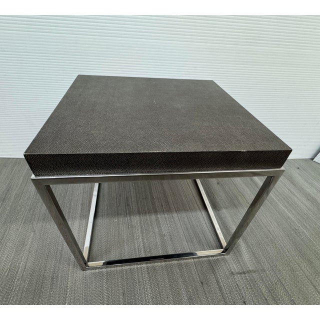 Chrome Van Thiel for Restoration Hardware Nicholas Side Table For Sale - Image 8 of 12