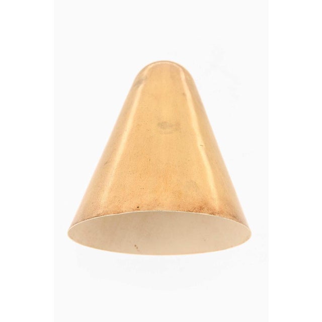 Louis Poulsen Brass Wall Lamp by Tue Poulsen for Louis Poulsen, 1950s For Sale - Image 4 of 6