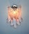 Vintage Italian Murano Wall Lights with Pink Lattimo Glass Petals in the manner of Mazzega, 1990, Set of 2 For Sale - Image 16 of 18