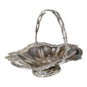 1950s Silverplate Handled Wedding Bowl