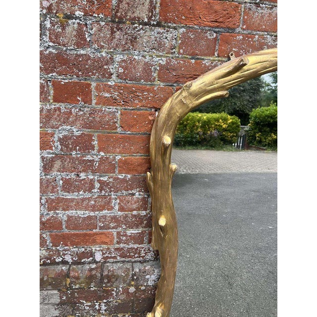 W: 135cm (53.1")h: 135cm (53.1")d: 5cm (2") a stunning large antique english 19th century carved wood & gesso shaped gilt...