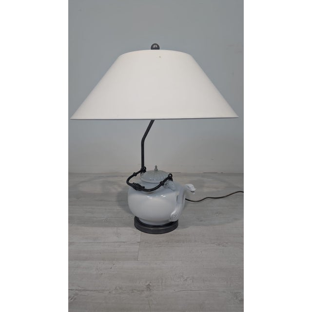 Ceramic Porcelain Lamp by Gio Panti for Richard Ginori, 1980s For Sale - Image 7 of 18