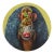 Portrait of an Armadillo, Bearing Burritos - Original Surreal Animal Portrait Oil Painting on Wood Panel by Jj Galloway For Sale