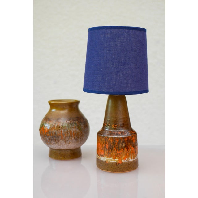 Mid-Century Modern Pottery Lamp from Tilgmans, 1960s For Sale - Image 6 of 13