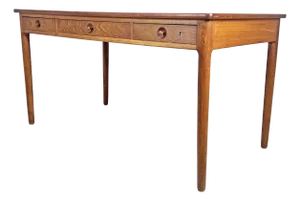 C. 1950s Hans Wegner for Andreas Tuck Danish Desk in Teak and Oak