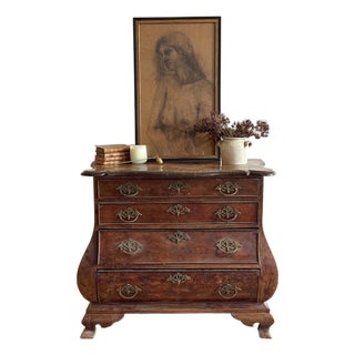 18th Century Dutch Four Drawer Bombay Chest/Commode For Sale
