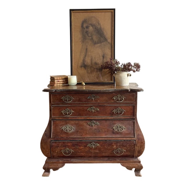 18th Century Dutch Four Drawer Bombay Chest/Commode For Sale