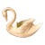 Large Vintage Peach Colored Ceramic Swan Planter For Sale