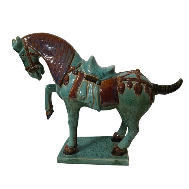Tang Dynasty Style Terracotta Horse, 1970s For Sale - Image 3 of 11