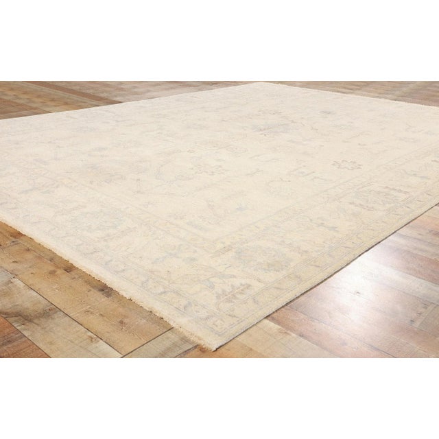 Textile Vintage Modern Oushak Rug - 08'11 X 11'11 For Sale - Image 7 of 9