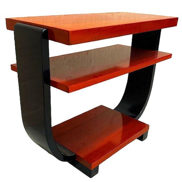 1930s 1930s Two-Tone Geometric Art Deco Side Table Attributed to Gilbert Rohde for Brown Saltman, Pair For Sale - Image 5 of 8