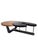 Large Biomorphic Kidney Shaped Two-Tone Mahogany & Black Coffee / Cocktail Table For Sale - Image 16 of 18