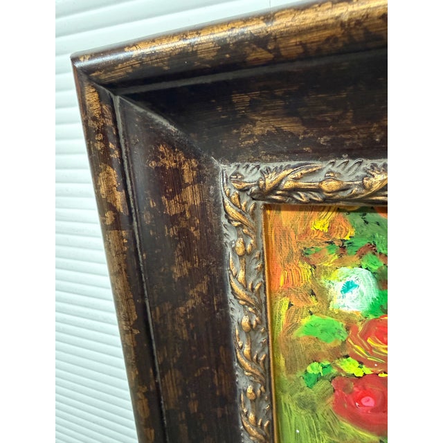 Impasto Flower Bouquet Painting, Framed For Sale - Image 4 of 12
