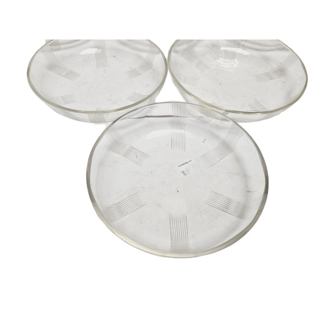Vintage Art Deco Teller Pads for Desserts, 1930s, Set of 6 For Sale - Image 4 of 11