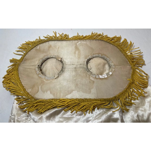 Rare Antique Hand Embroidered Judaica Jewish Memorial Torah Mantel Scroll Cover For Sale - Image 12 of 12