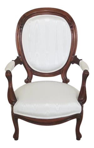 Late 19th Century Antique American Victorian Parlor Armchair
