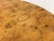 1970s American Modern Round Burl Wood Center Occasional Table For Sale - Image 11 of 16