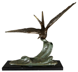 After Erget, The Seagull, Early 20th Century, Bronze