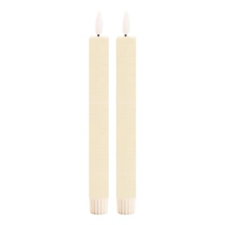 FIA Wick Ivory Taper Candle (Set of 2) For Sale