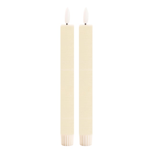 FIA Wick Ivory Taper Candle (Set of 2) For Sale