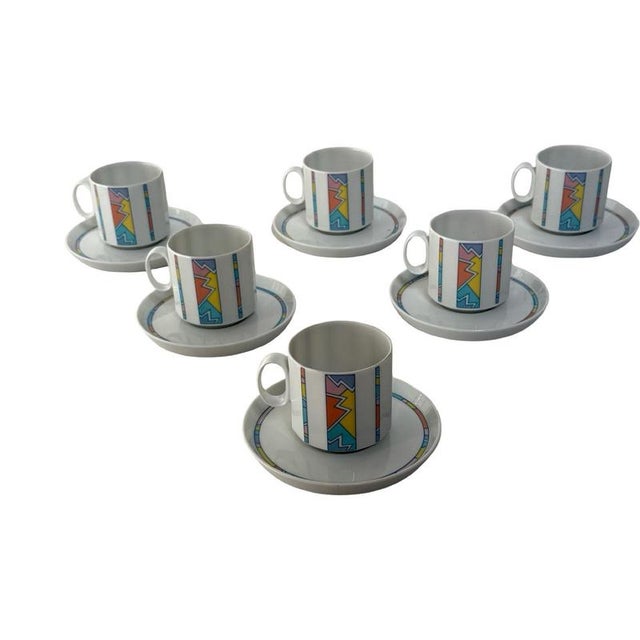 Ceramic Cups & Saucers from Rosenthal Studio-Line, Set of 6 For Sale - Image 7 of 9