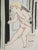 Modern Léonard Tsuguharu Foujita, Cupid and the Arrows of Love, Original Engraving For Sale - Image 3 of 7