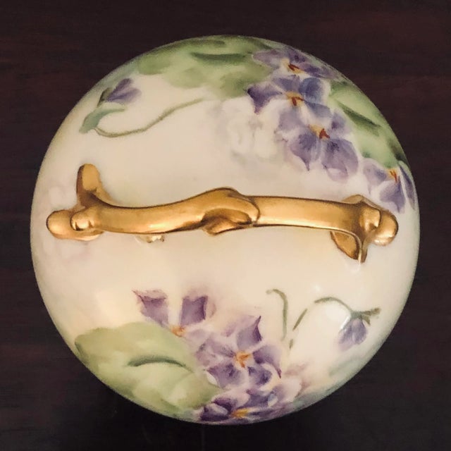 Ceramic Vintage French Style Porcelain Box For Sale - Image 7 of 12