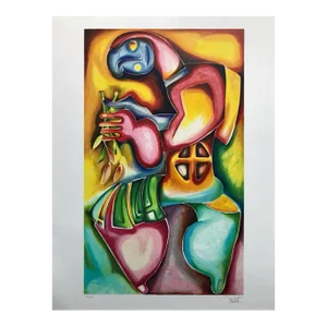 True Blue, Alexandra Nechita Lithograph on Paper