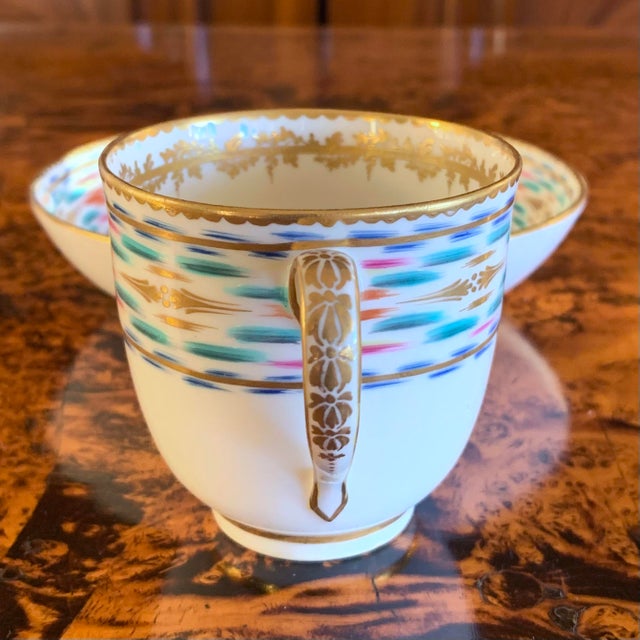Fine Early English Derby Porcelain Coffee Cup Polychrome and Gilt For Sale - Image 6 of 10