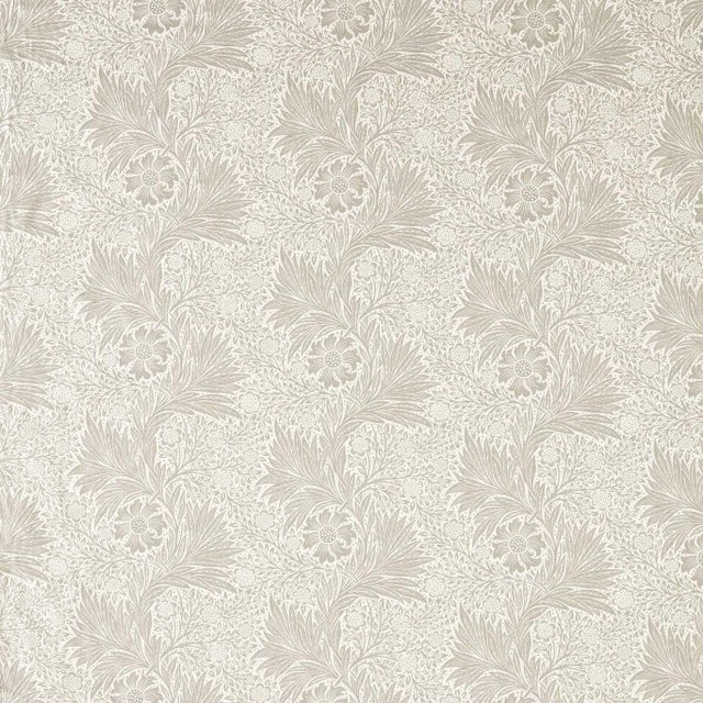 Morris & Co. Pure Marigold WW Fabric in Stone For Sale