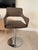 i4 Mariani Set of 4 - I4Mariani Silhouette Bar Stools | Italian Designer | Leather, Oak, Chrome For Sale - Image 4 of 6