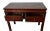 Maroon Red-Lacquered Chinese 19th Century Two-Drawer Desk with Brass Hardware For Sale - Image 8 of 9