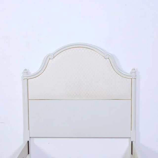 Venetian Style White Single Bed, 1980s For Sale - Image 6 of 12