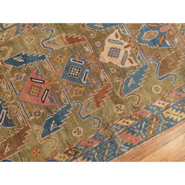 Textile Early 20th Century Zabihi Collection Camel Color Caucasian Rug - 3'4" x 5'3" For Sale - Image 7 of 8