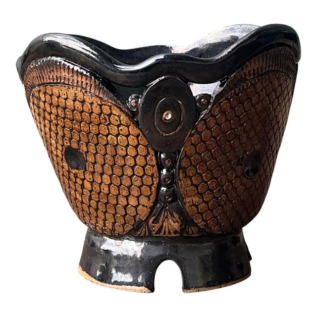 Vintage Original Studio Pottery Vase For Sale