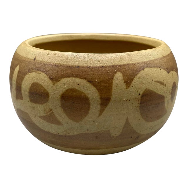 1970s Stoneware Designs West Pottery Bowl For Sale