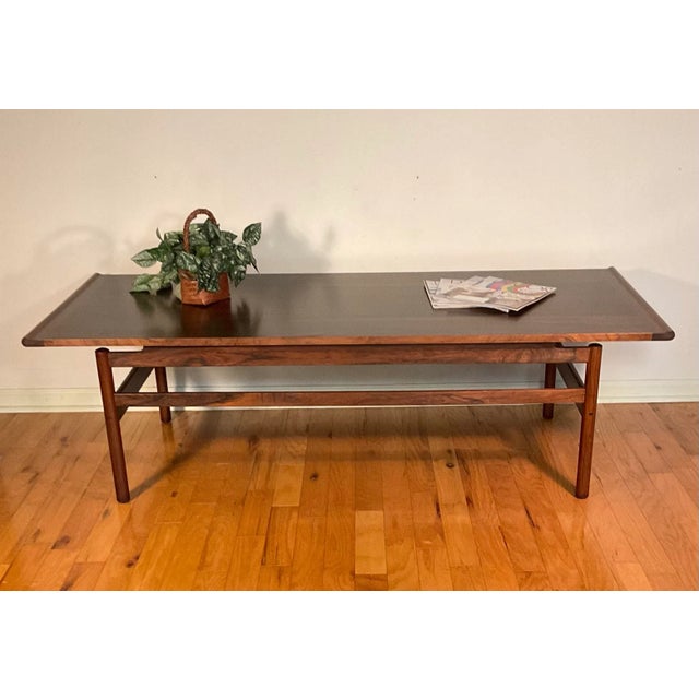Scandinavian Large Rosewood Coffee Table by Brode Blindheim for Sykkylven, Norway - 1960s For Sale - Image 12 of 12