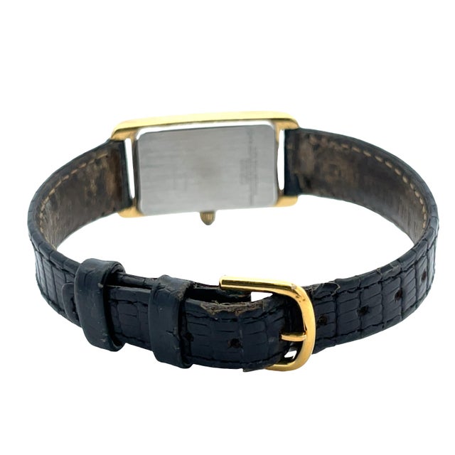 Modern Mid 20th Century Tiffany & Co. Portfolio Gold-Plated Quartz Ladies Wrist Watch For Sale - Image 3 of 8