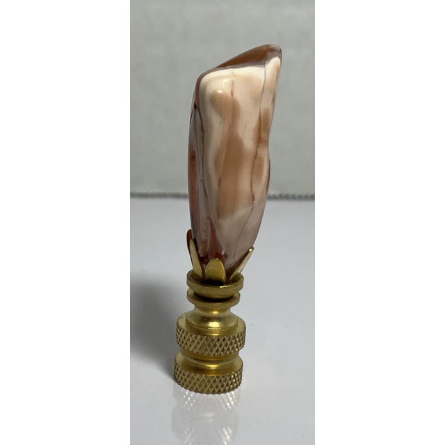 Contemporary Carnelian Stone Lamp Finial For Sale - Image 3 of 4