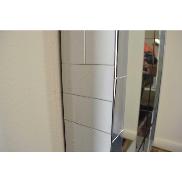 Silver Paul Evans Cityscape Mirror in Chrome, Signed For Sale - Image 8 of 8