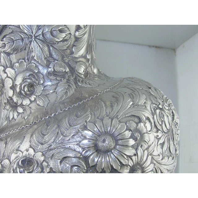Metal Rare Sterling Silver S Kirk & Son Water Pitcher Repousse no.26F ~No Mono ~41ozt For Sale - Image 7 of 18
