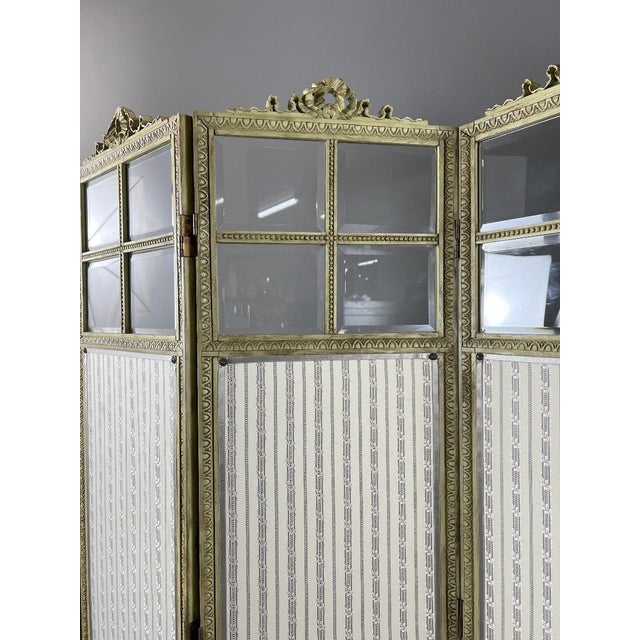 19th Century Louis XVI Style 5-Panel Screen For Sale - Image 11 of 12