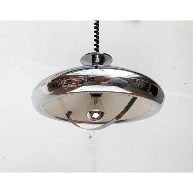 Mid-Century Italian Space Age Ufo Pendant Lamp For Sale - Image 18 of 18