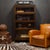 ABOUT An original early 20th century modular 4 stack lawyer's bookcase. Solid walnut with oak interior, brass knobs, metal...