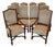 Vintage Provence Collection From Bussandri Arte Louis XIV Style Fabric & Leather Dining Chairs, Set of 10, C. 2003 For Sale