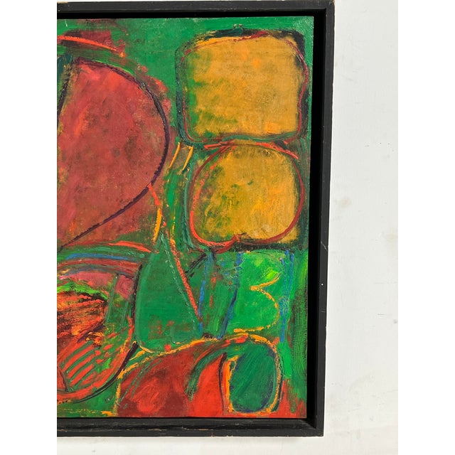 D. 1962 Abstract English Modernist Painting by Peter Daglish Titled "Exit" For Sale In Boston - Image 6 of 9