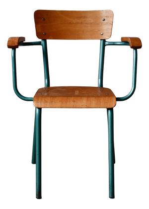 Vintage French Tubular Office Chair, 1960s